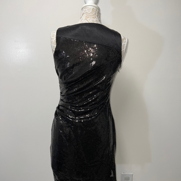 Black Sequin Dress - Size 6 - Picture 5 of 6